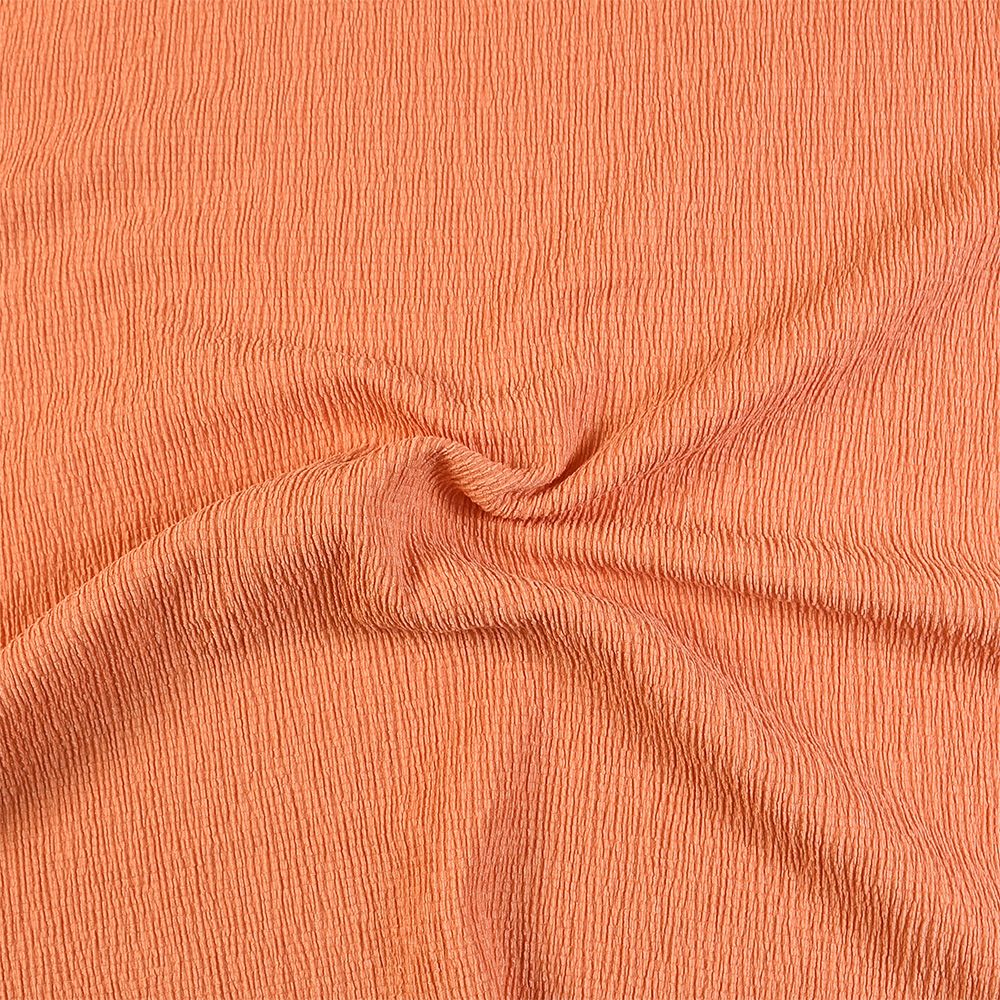 Image of Tree Bark Polyester Crinkle Fabric 140cm