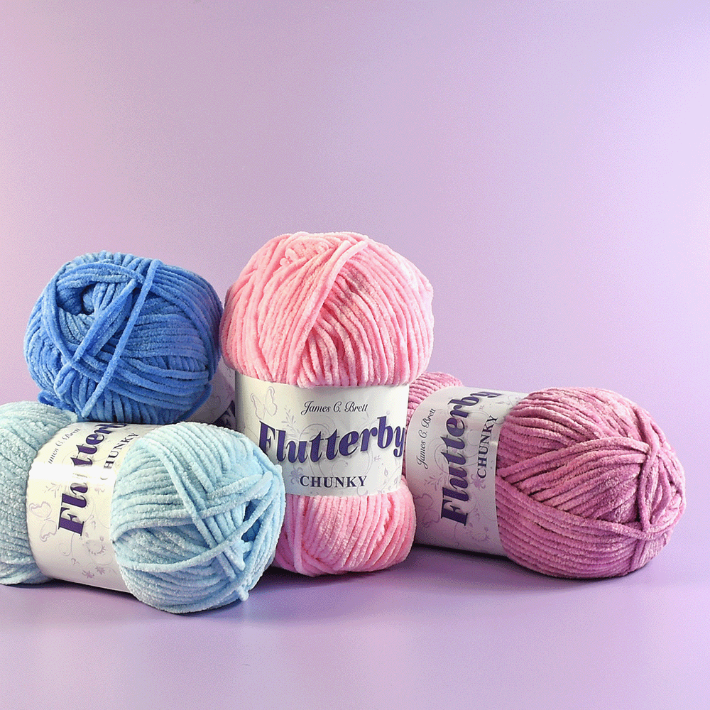 Image of James C Brett Flutterby Chunky Yarn - 100 grm Ball