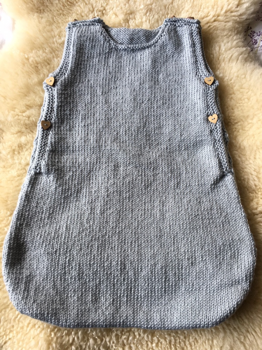 Image of Baby Sleeping Bag Knitting Pattern